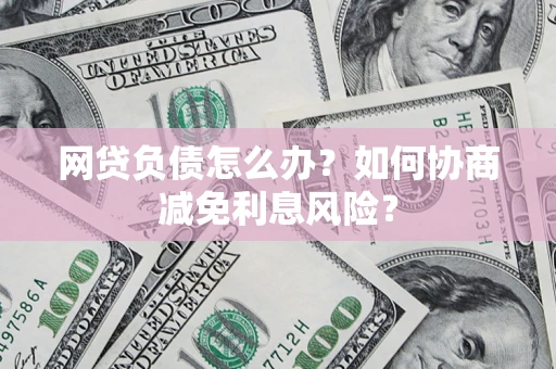 武汉网贷负债怎么办？如何协商减免利息风险？