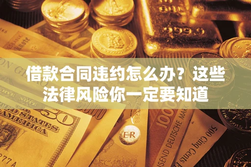 武汉借款合同违约怎么办？这些法律风险你一定要知道