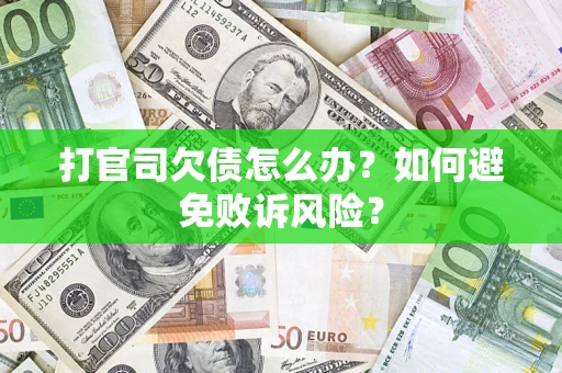 武汉打官司欠债怎么办？如何避免败诉风险？