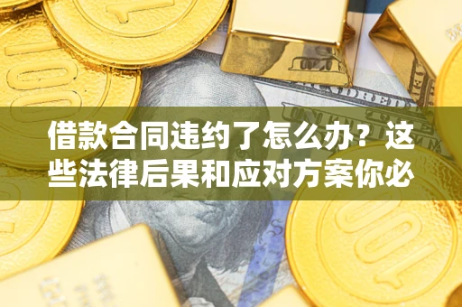 武汉借款合同违约了怎么办？这些法律后果和应对方案你必须知道