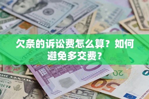 武汉欠条的诉讼费怎么算？如何避免多交费？