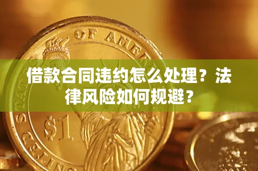 武汉借款合同违约怎么处理？法律风险如何规避？