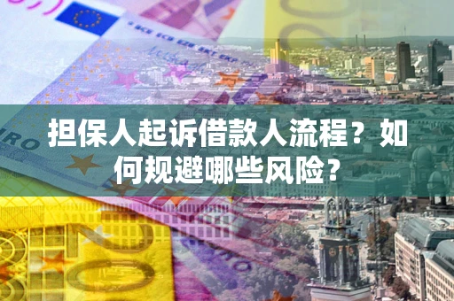武汉担保人起诉借款人流程？如何规避哪些风险？