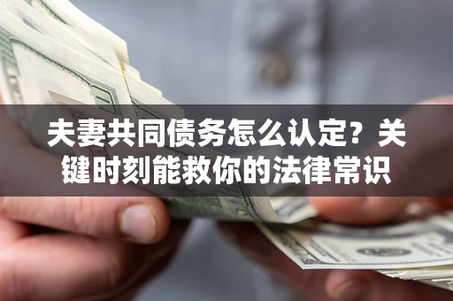 武汉夫妻共同债务怎么认定？关键时刻能救你的法律常识
