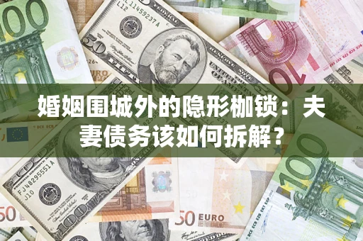 武汉婚姻围城外的隐形枷锁：夫妻债务该如何拆解？